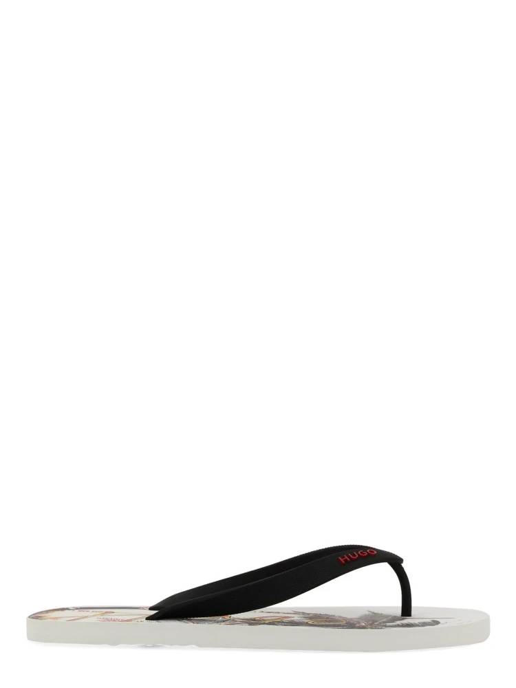 SLIDE SANDAL WITH PRINT