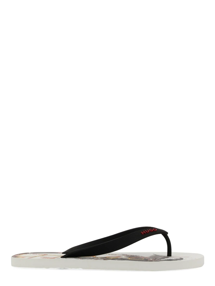 SLIDE SANDAL WITH PRINT