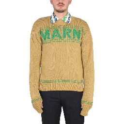 KNIT SWEATSHIRT WITH LOGO