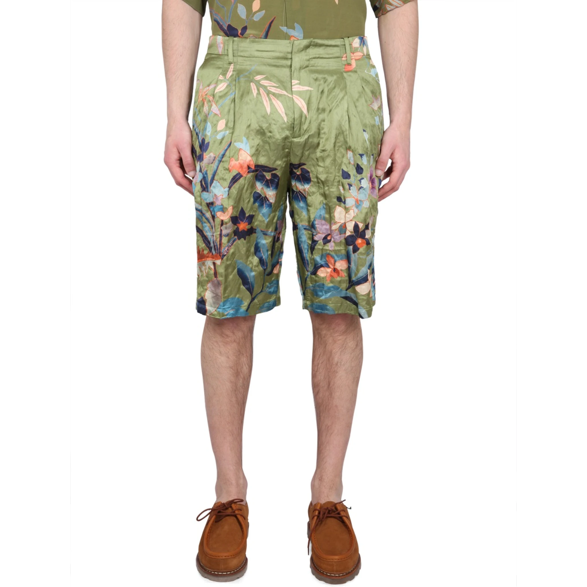 BERMUDA SHORTS WITH FLORAL PRINT