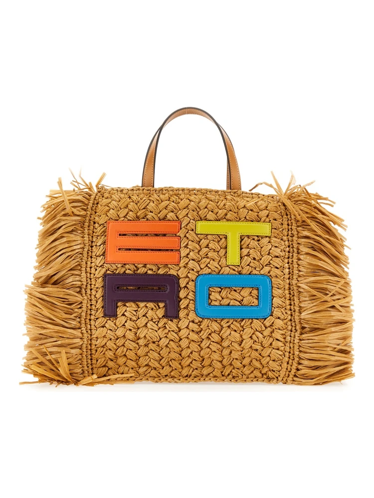 RAFFIA TOTE BAG