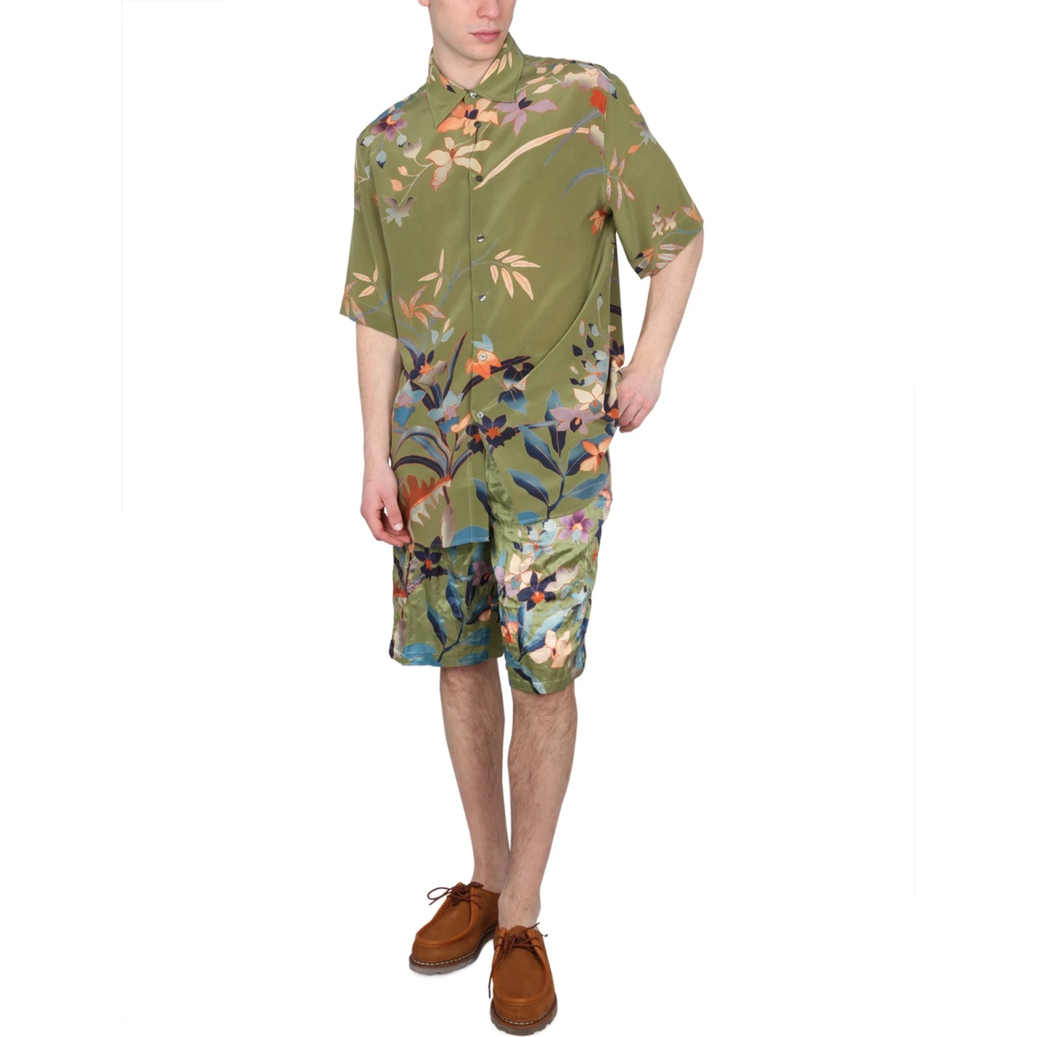 BERMUDA SHORTS WITH FLORAL PRINT