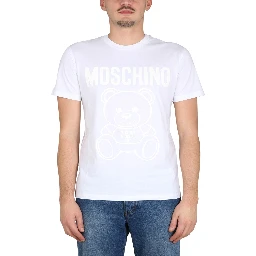 MOSCHINO TEDDY BEAR ORGANIC JERSEY T-SHIRT