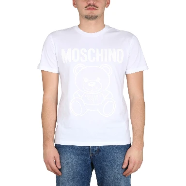 MOSCHINO TEDDY BEAR ORGANIC JERSEY T-SHIRT