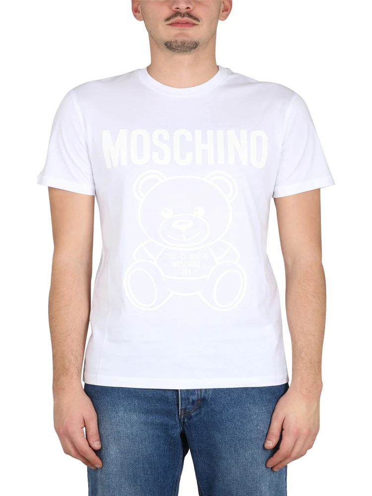 MOSCHINO TEDDY BEAR ORGANIC JERSEY T-SHIRT