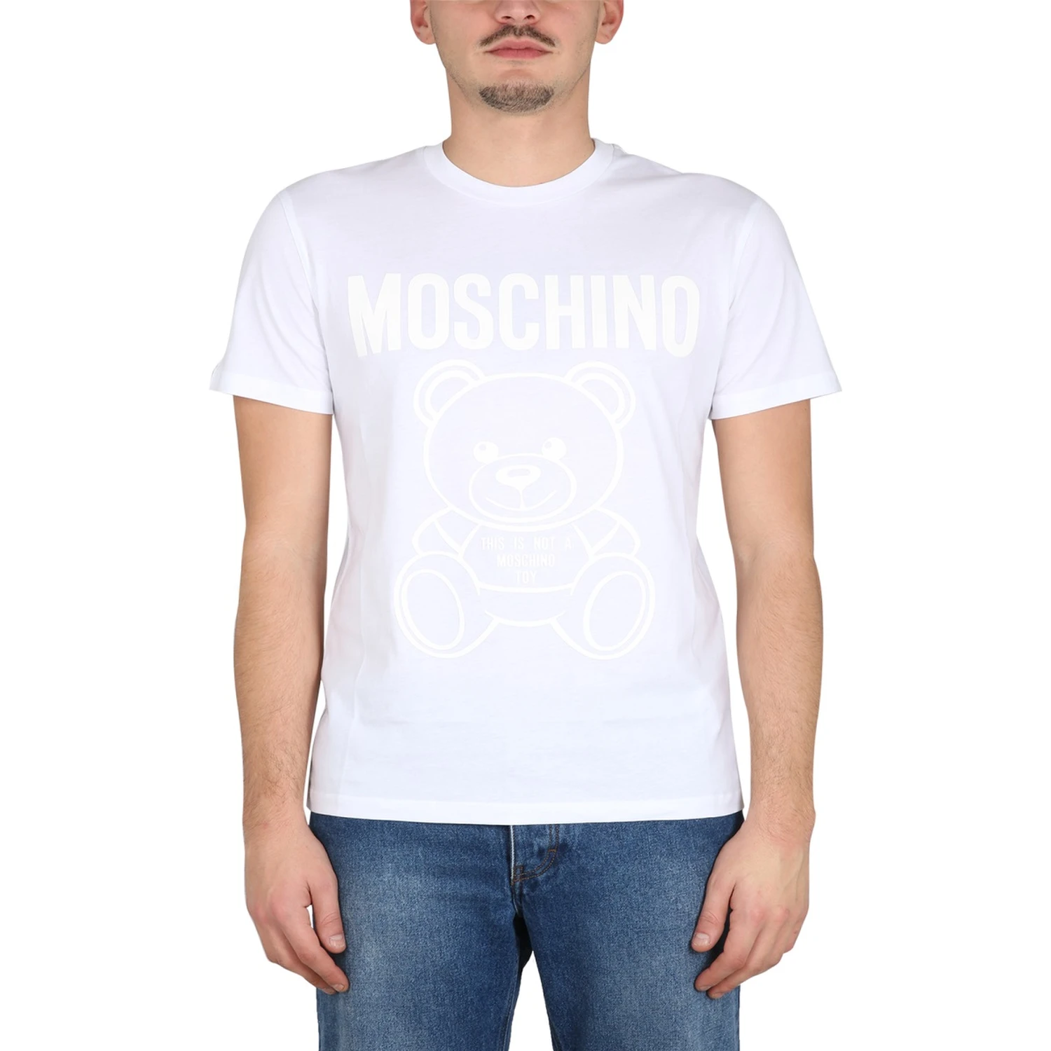 MOSCHINO TEDDY BEAR ORGANIC JERSEY T-SHIRT