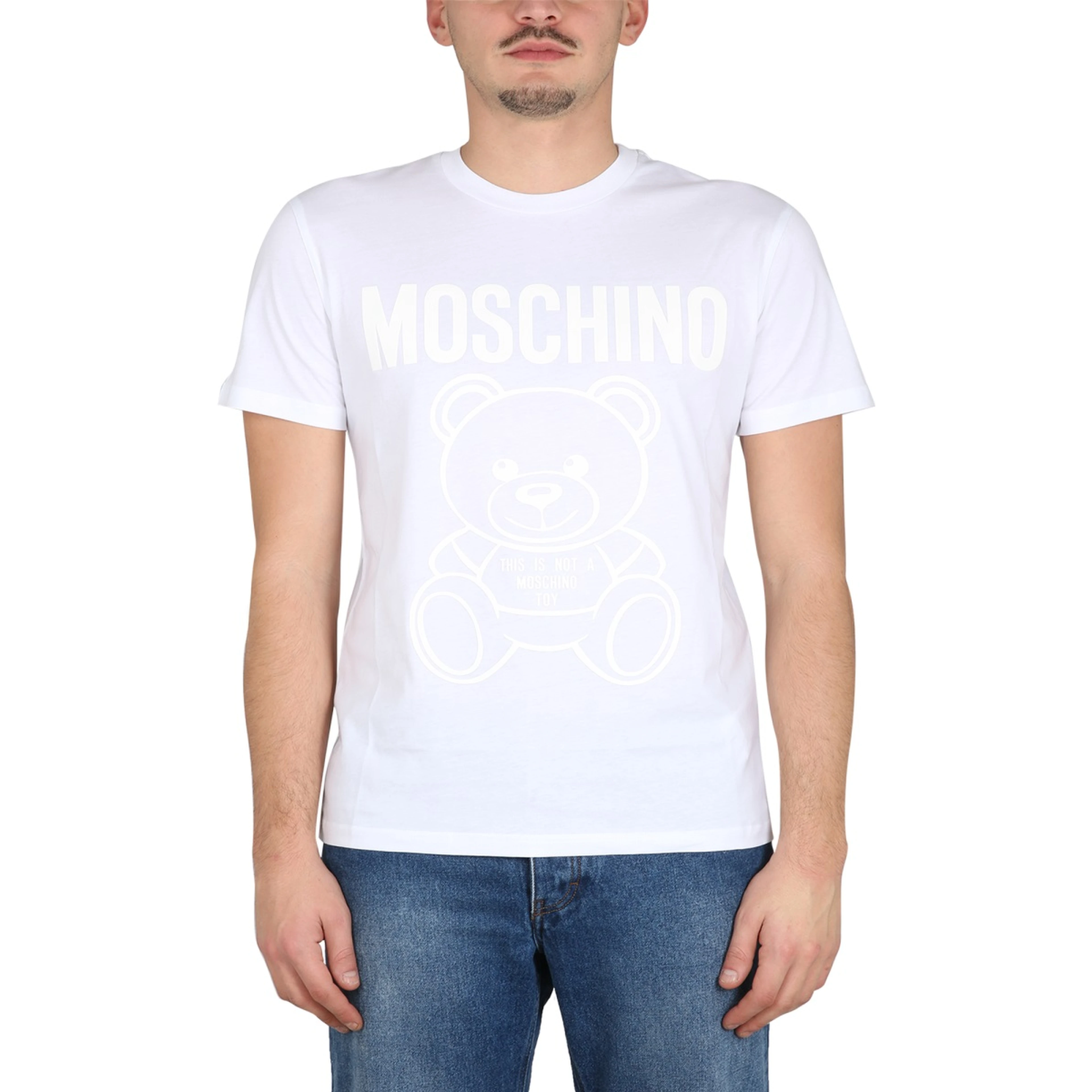 MOSCHINO TEDDY BEAR ORGANIC JERSEY T-SHIRT