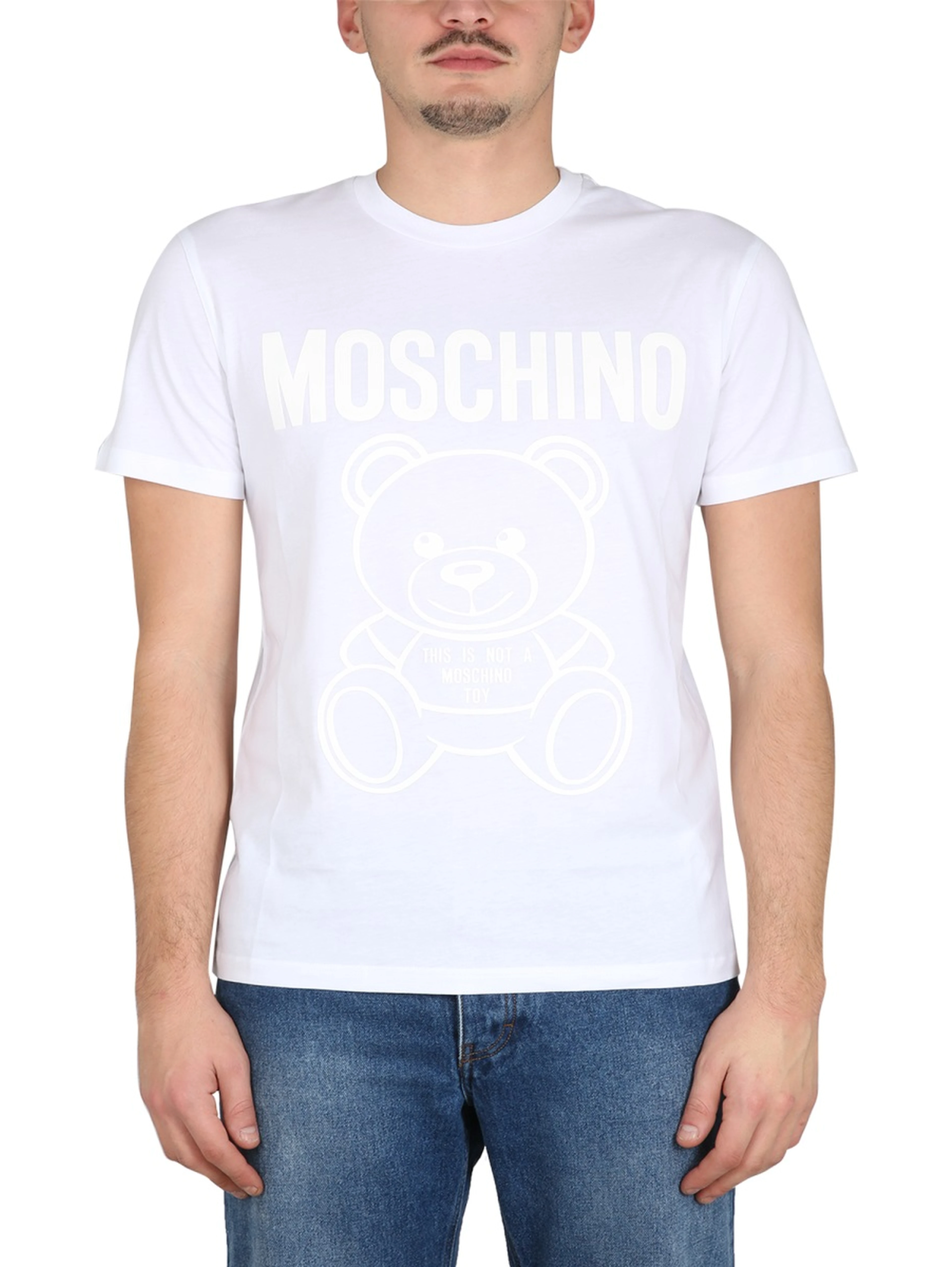 MOSCHINO TEDDY BEAR ORGANIC JERSEY T-SHIRT