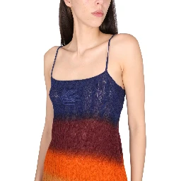 SHADED WOOL MINI DRESS