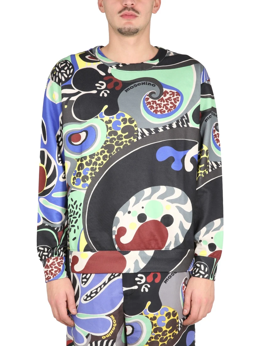 PSYCHEDELIC PRINT SWEATSHIRT