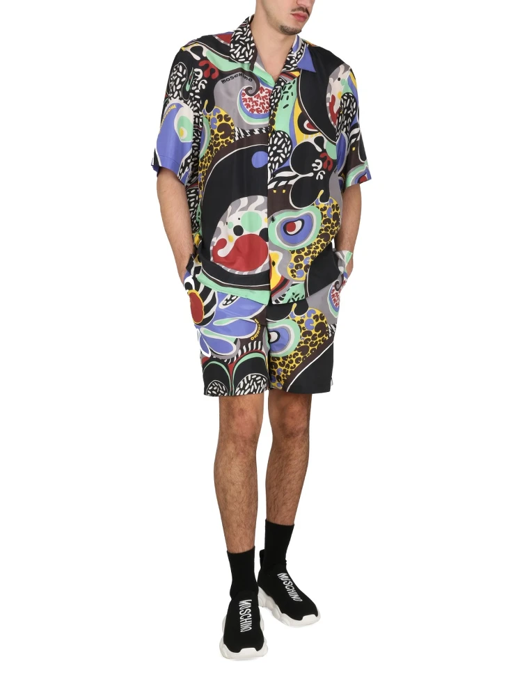 PSYCHEDELIC PRINT BERMUDA SHORTS alternative
