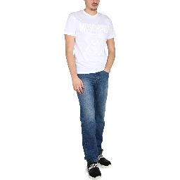 MOSCHINO TEDDY BEAR ORGANIC JERSEY T-SHIRT