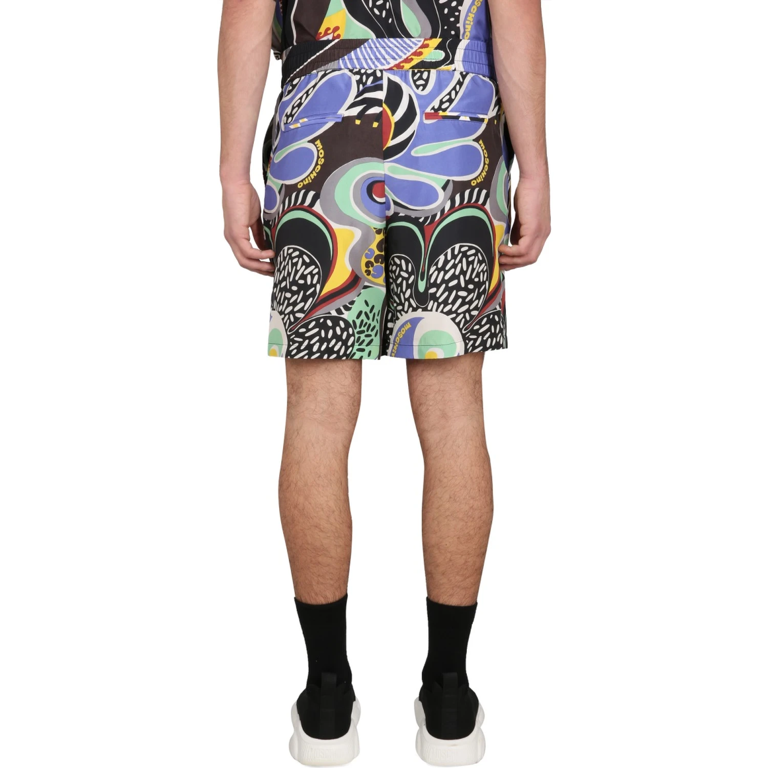 PSYCHEDELIC PRINT BERMUDA SHORTS