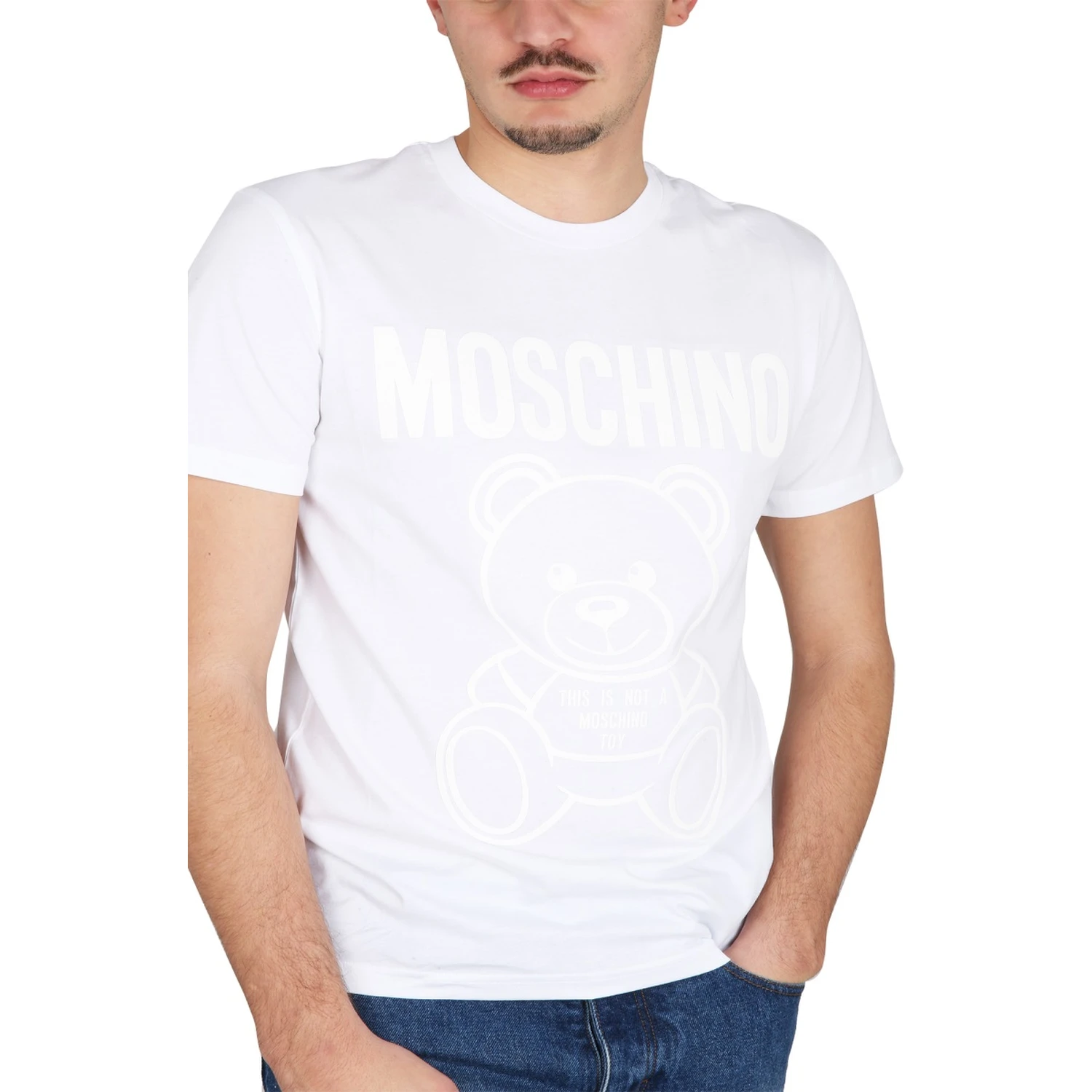 MOSCHINO TEDDY BEAR ORGANIC JERSEY T-SHIRT