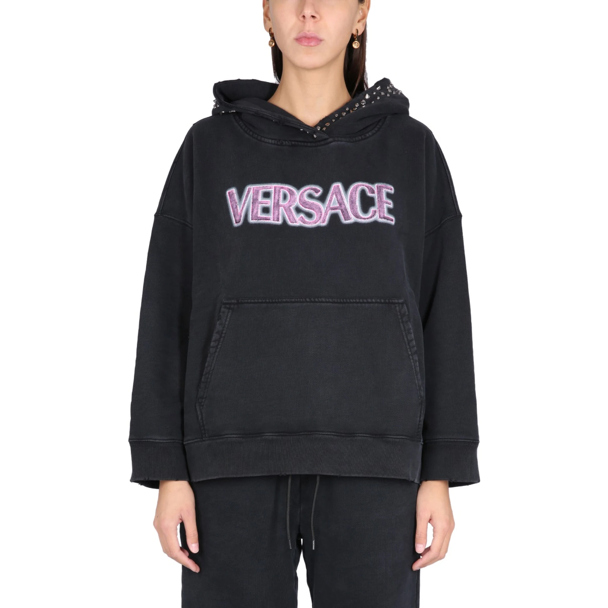 SWEATSHIRT WITH STUDS