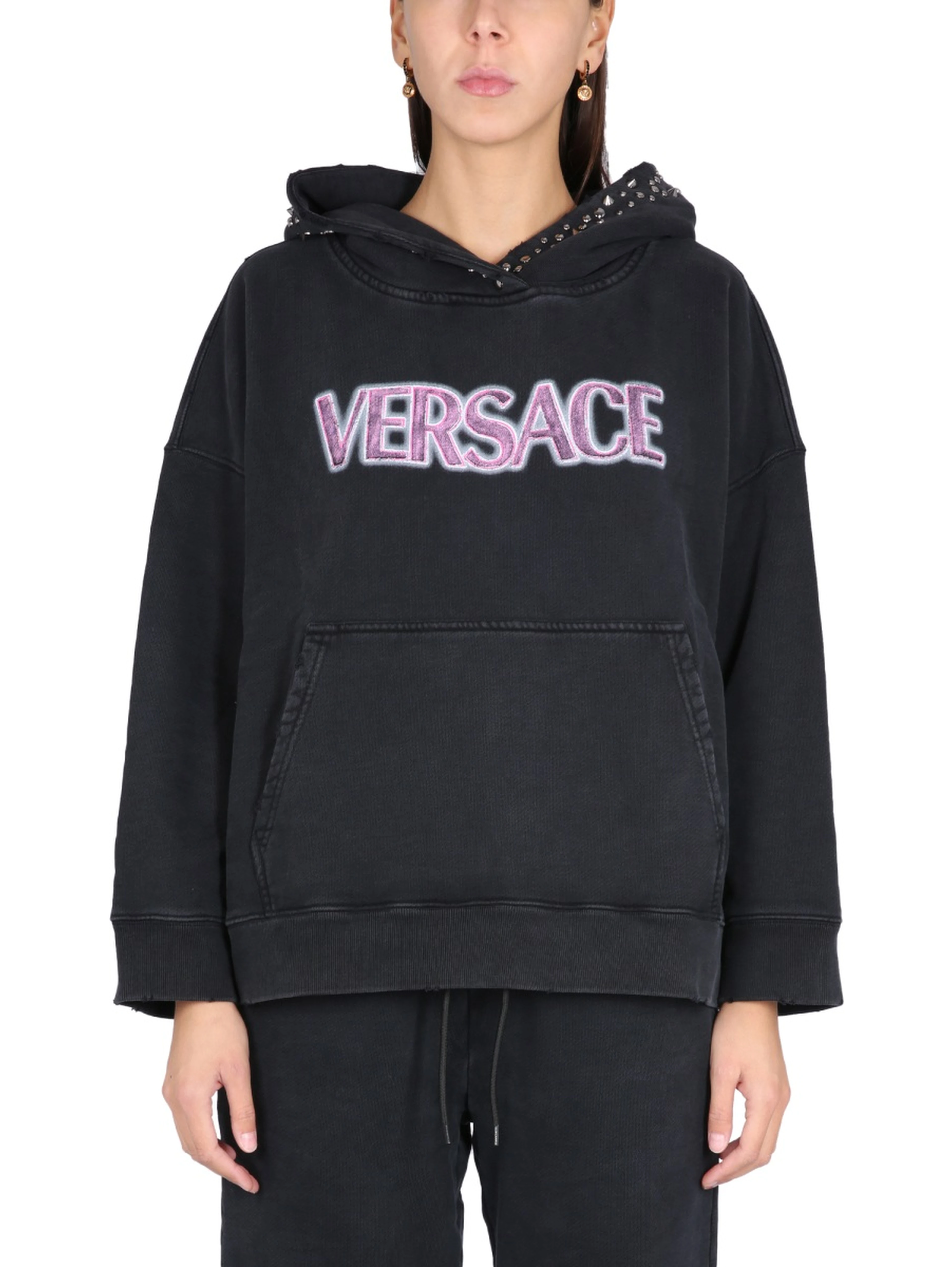 SWEATSHIRT WITH STUDS