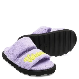 terry slipper and embroidery