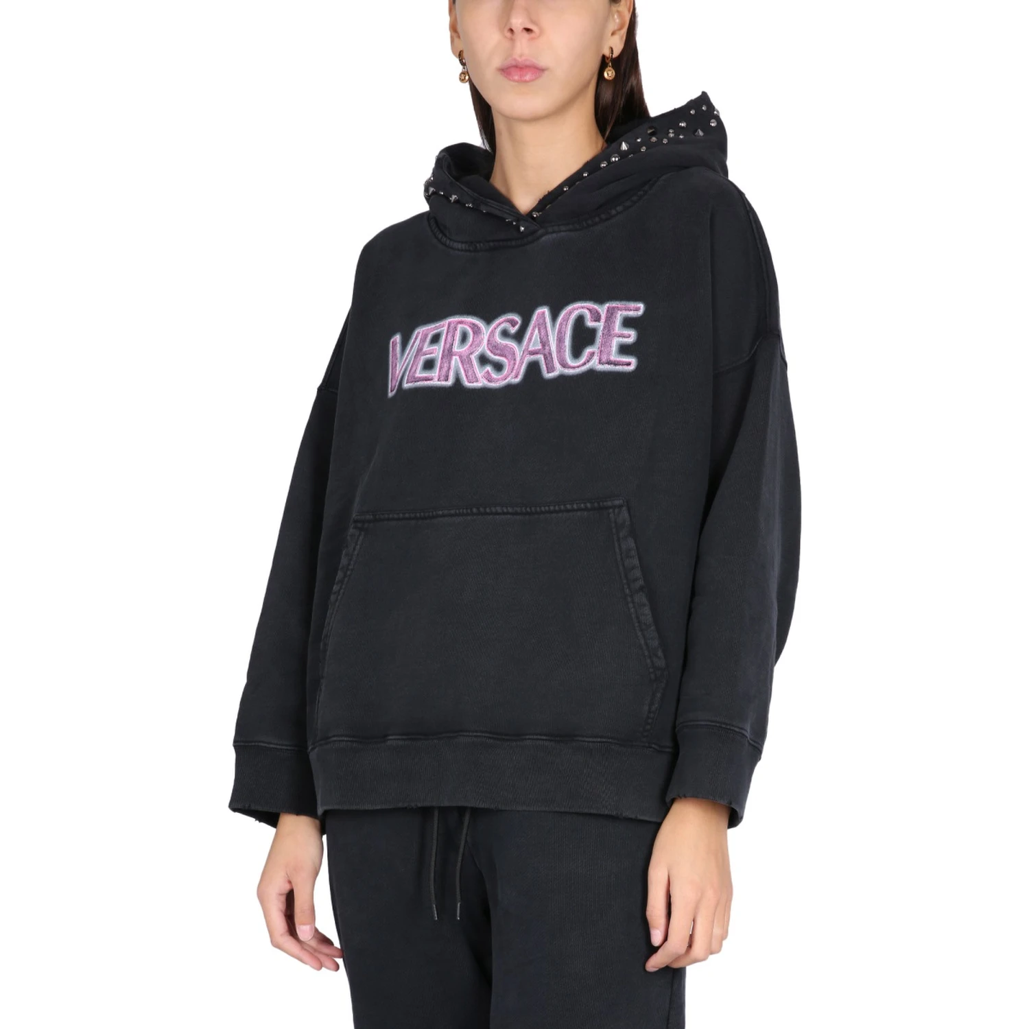 SWEATSHIRT WITH STUDS