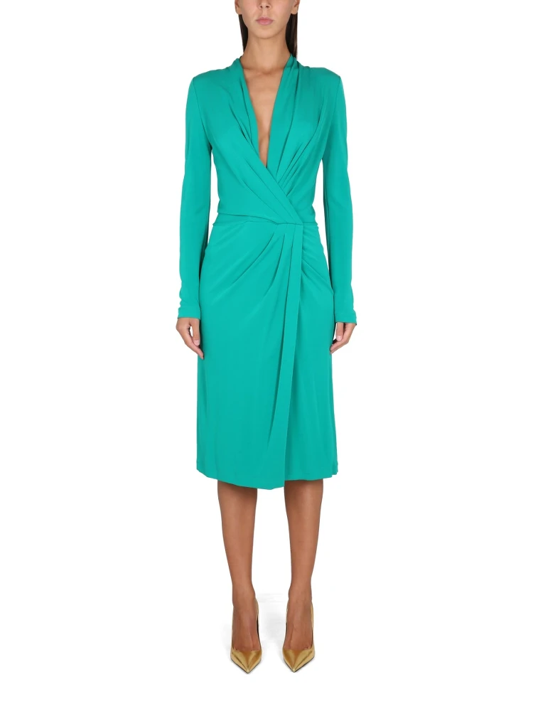 V-NECK DRESS