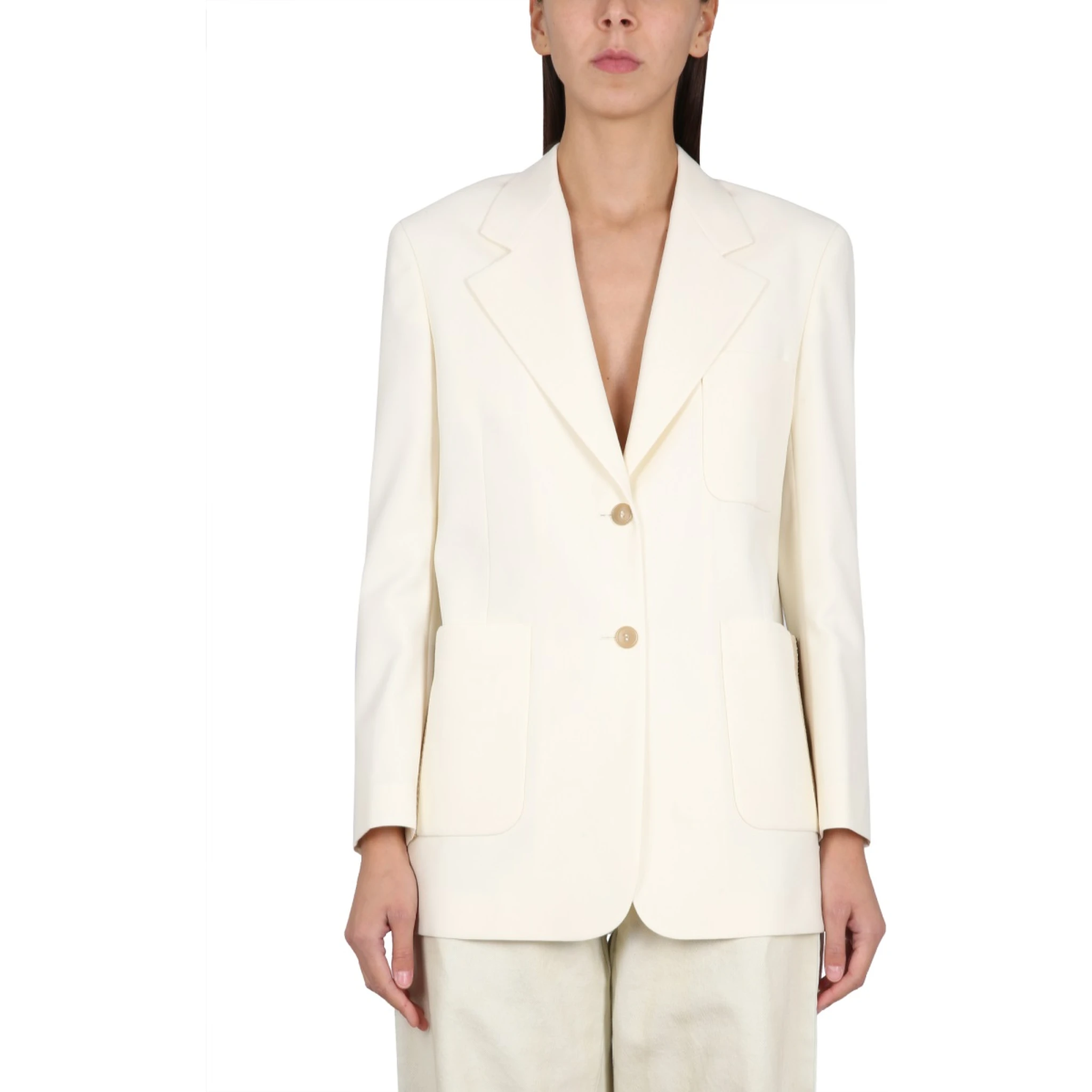BLAZER WITH KNIT DETAIL