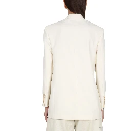 BLAZER WITH KNIT DETAIL