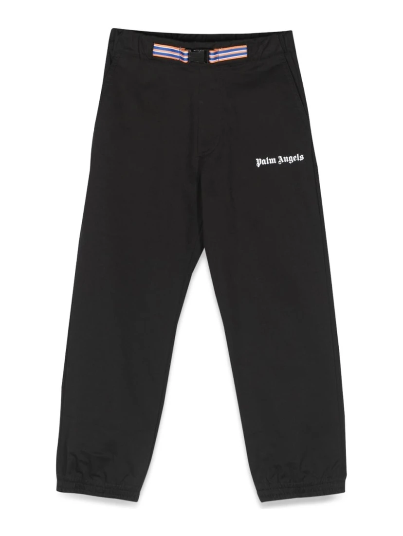logo belt insert pants
