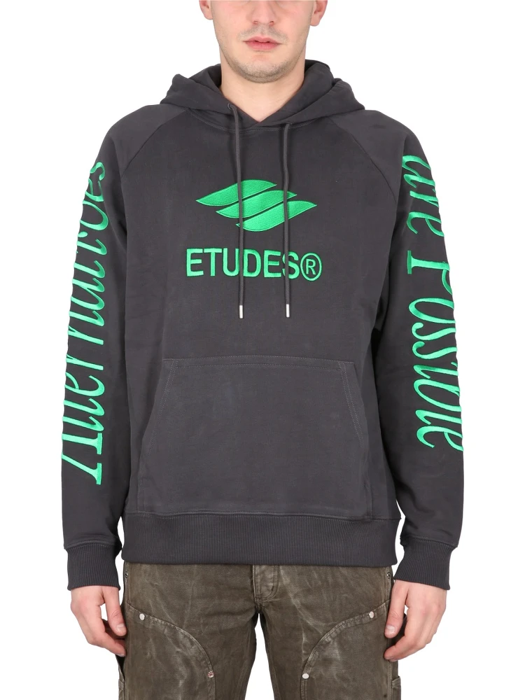 SWEATSHIRT WITH LOGO EMBROIDERY