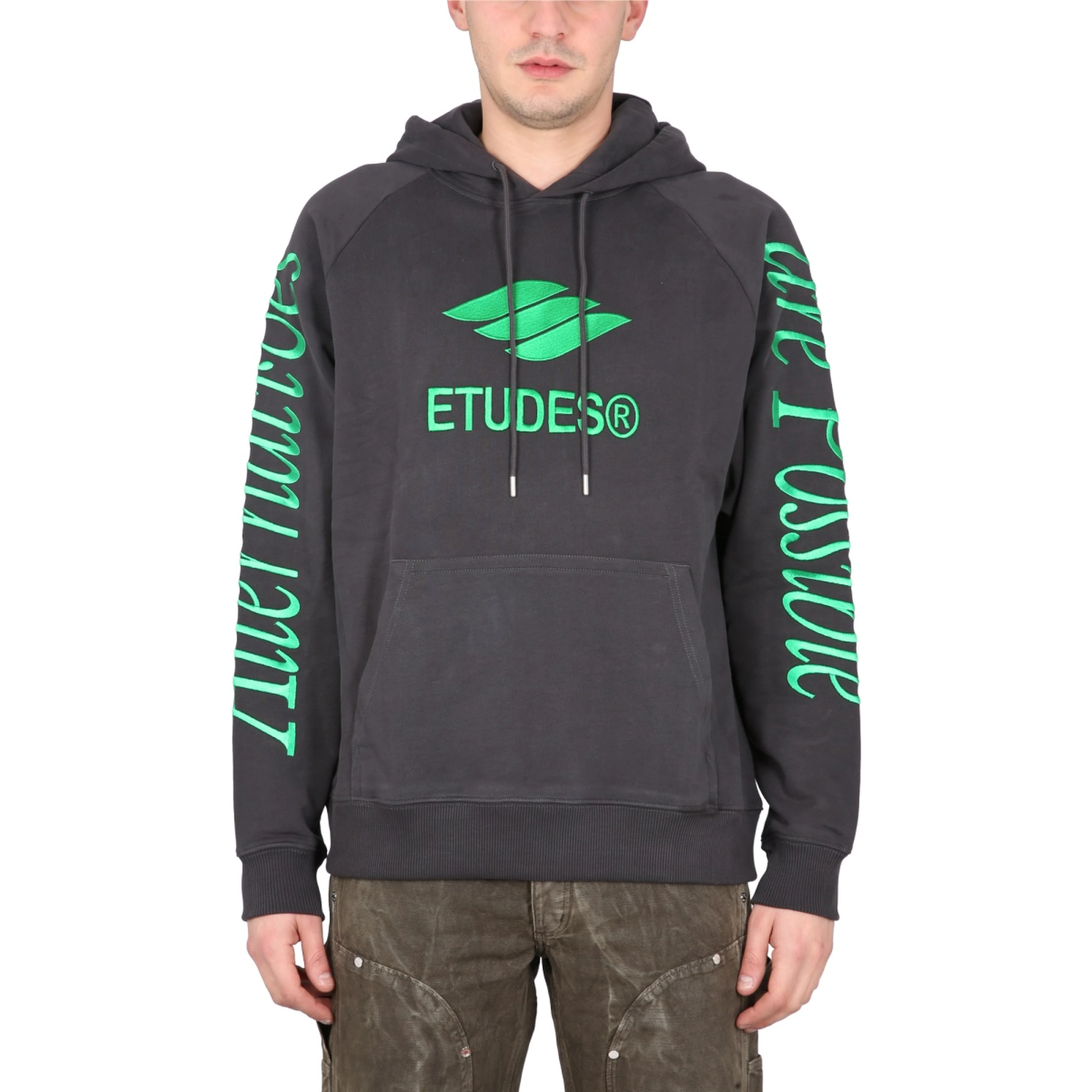 SWEATSHIRT WITH LOGO EMBROIDERY