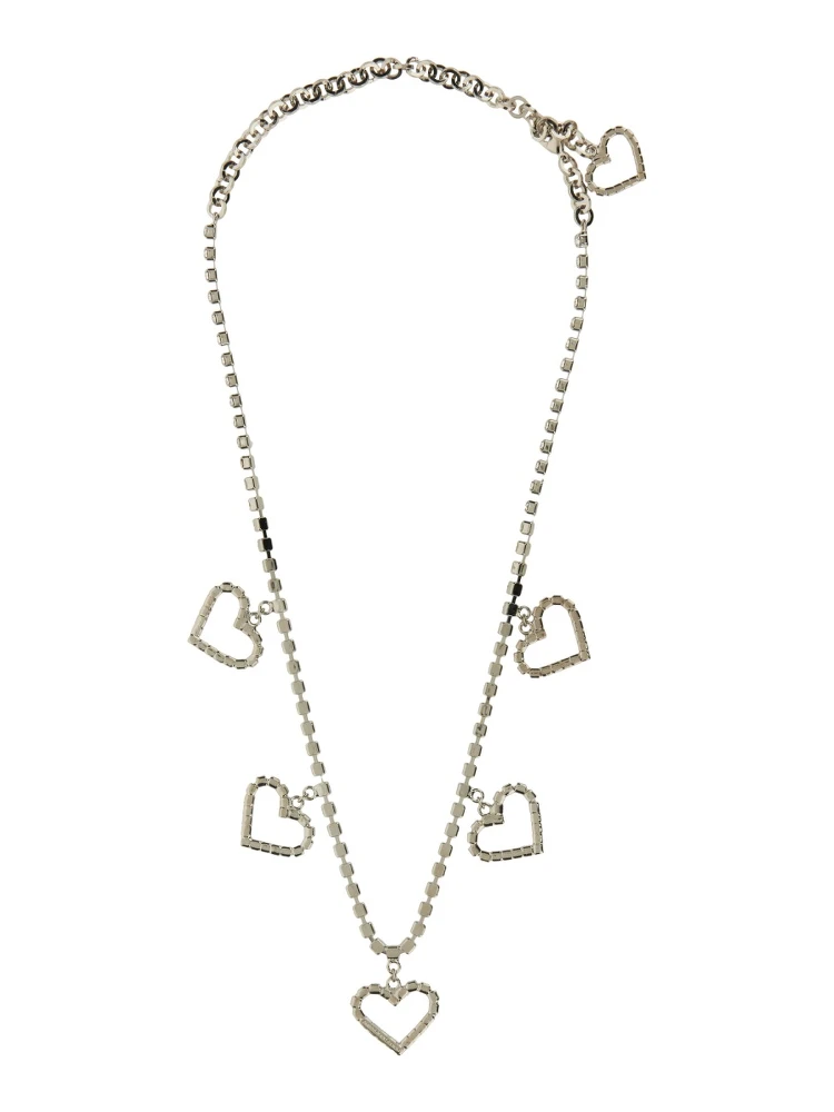 CRYSTAL NECKLACE WITH HEART PENDANTS alternative