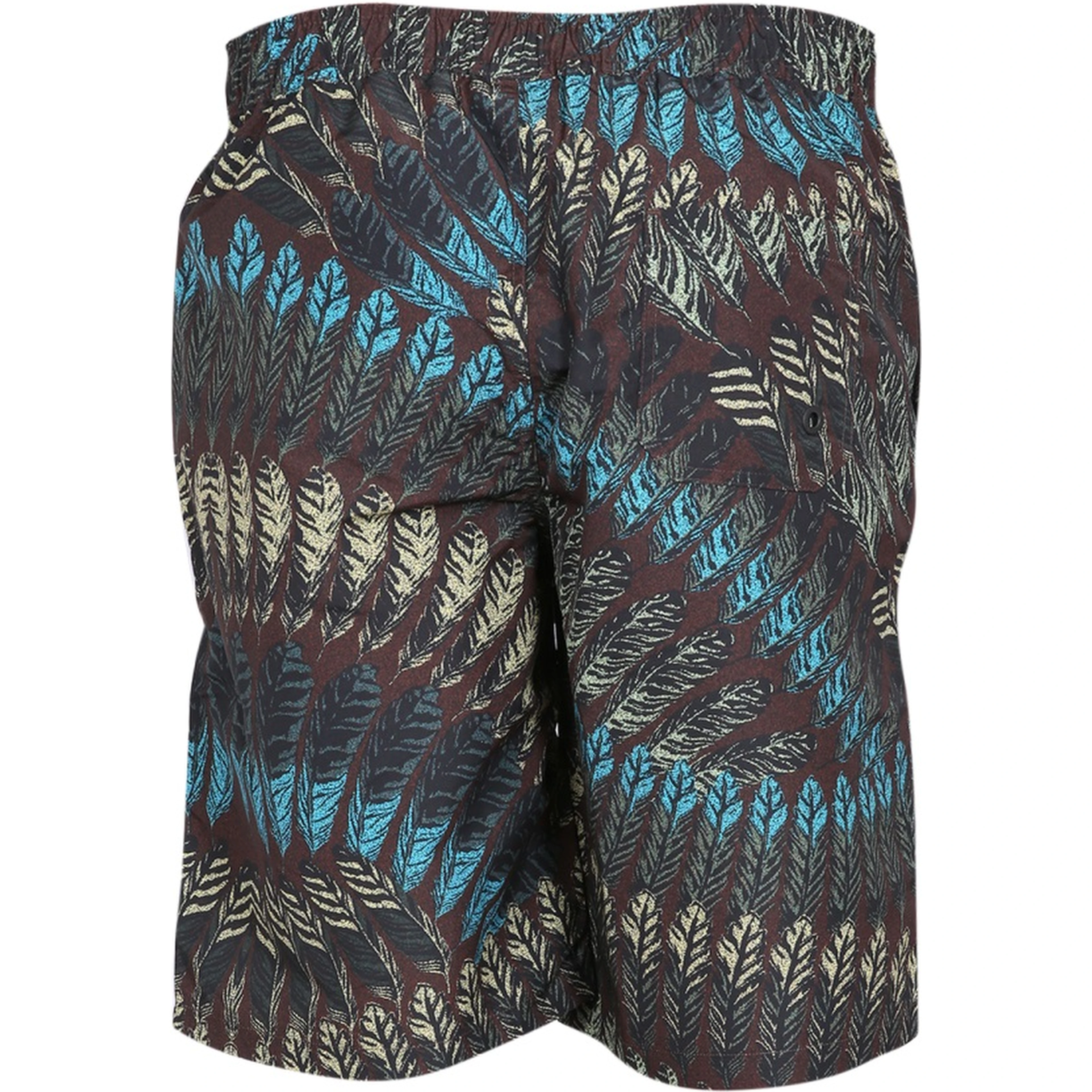 LOGO PRINT BOXER SWIMSUIT