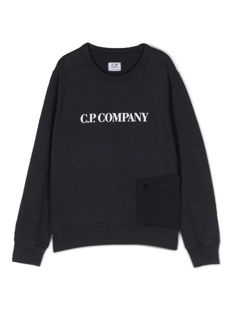 pocket crewneck sweatshirt