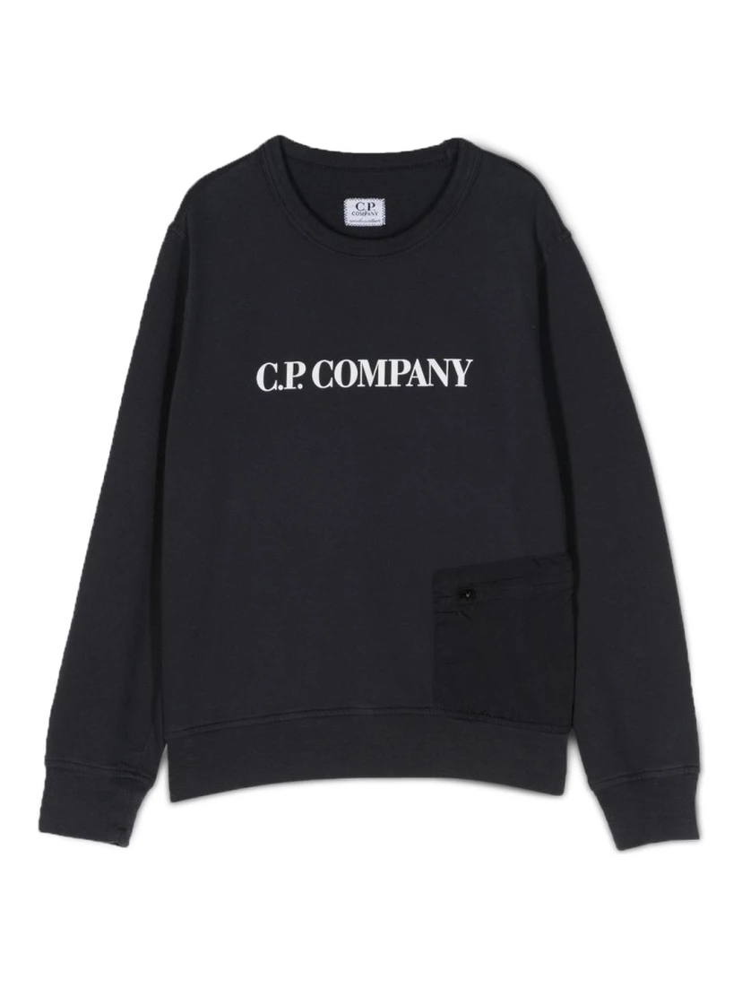 pocket crewneck sweatshirt