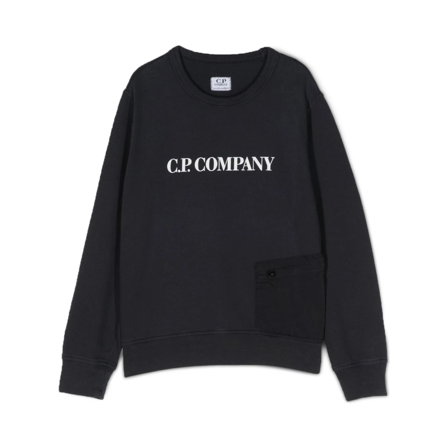 pocket crewneck sweatshirt