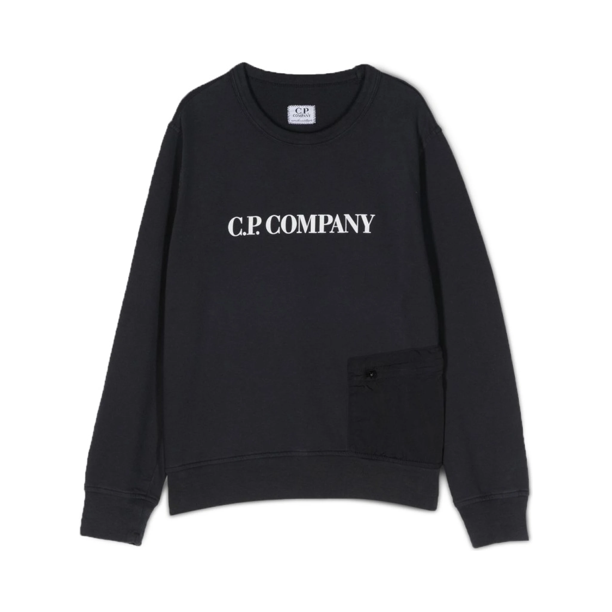 pocket crewneck sweatshirt
