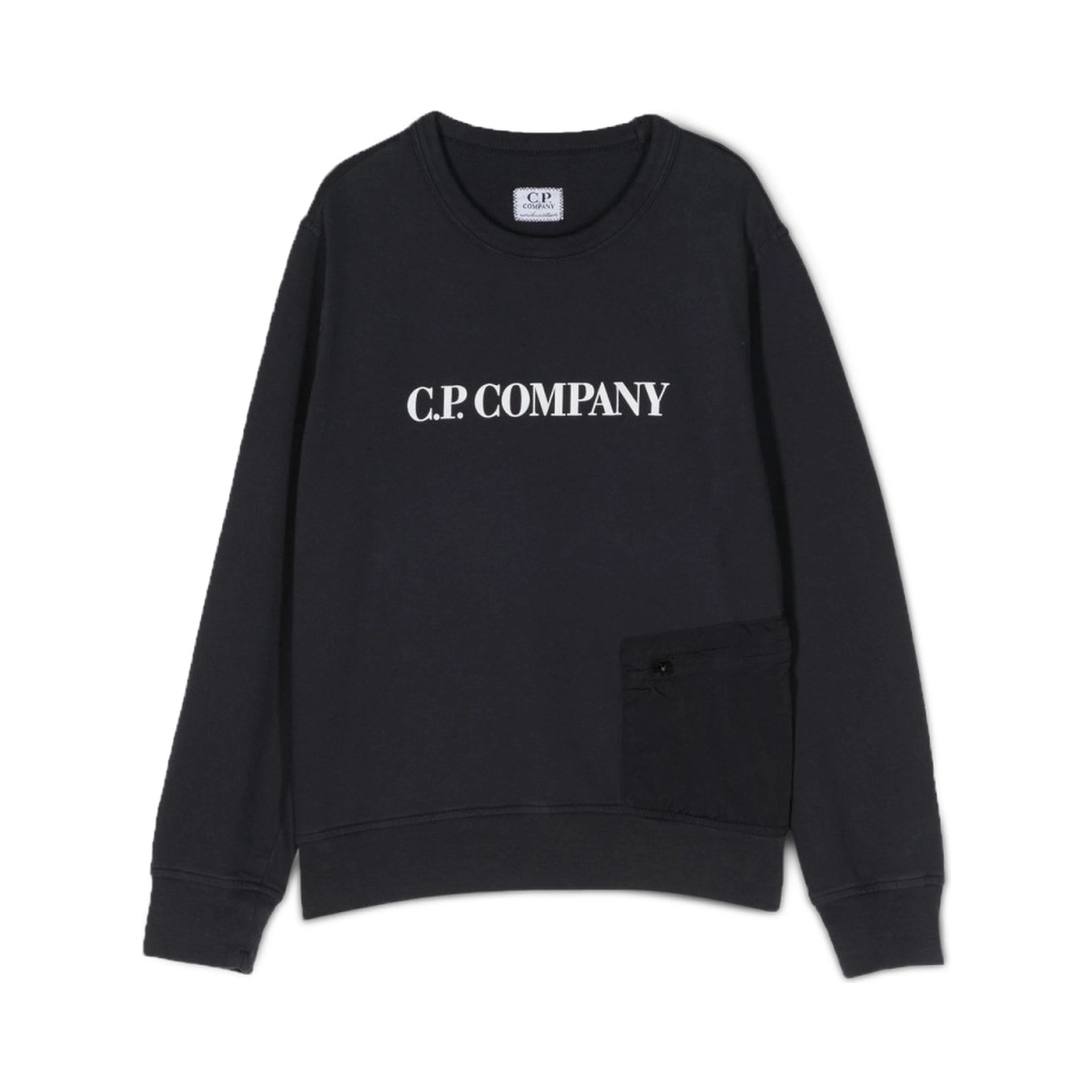 pocket crewneck sweatshirt