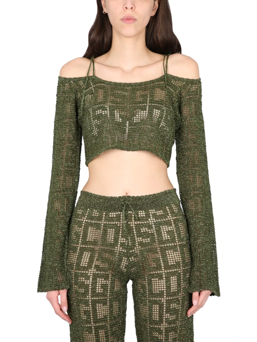 MONOGRAM MACRAME TOP