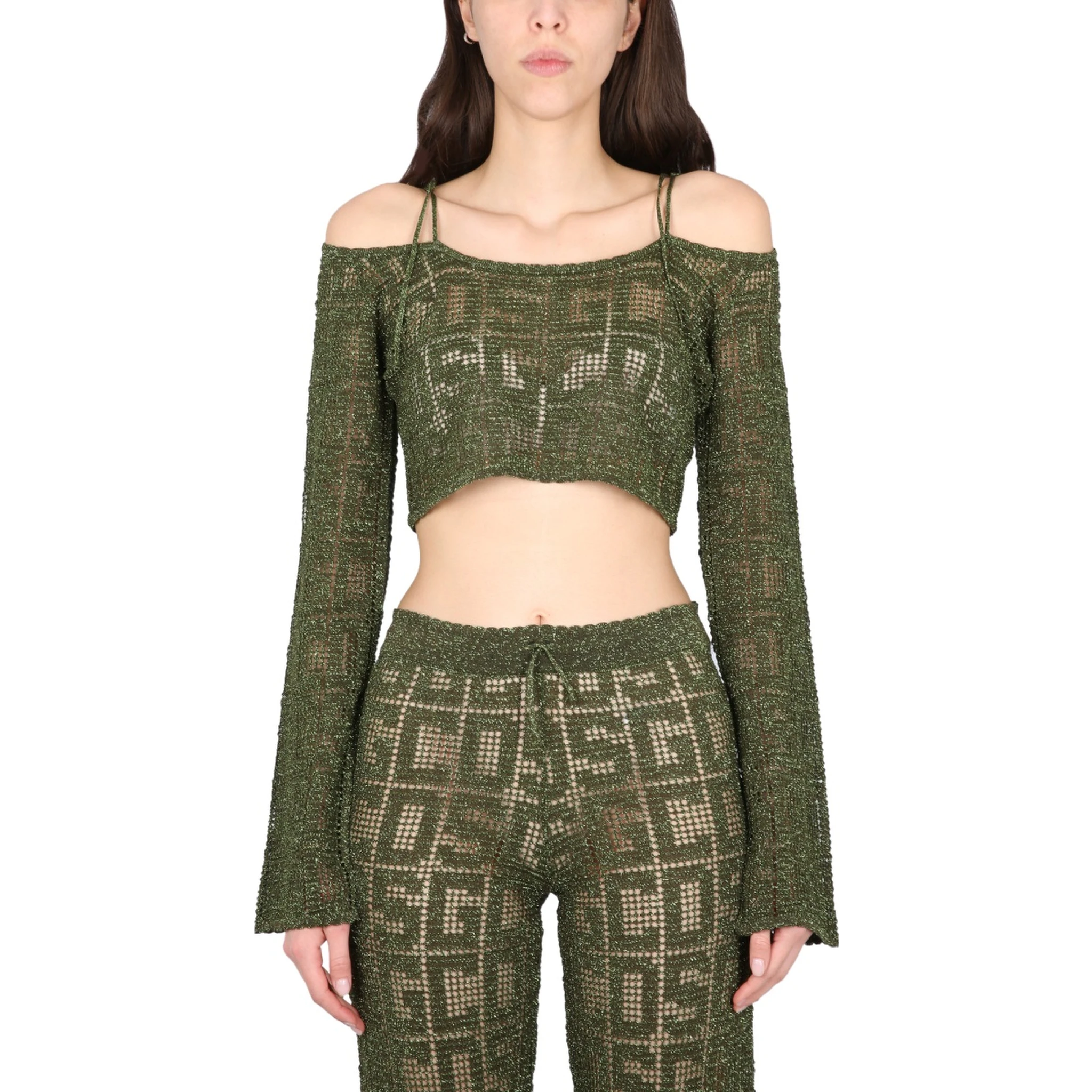 MONOGRAM MACRAME TOP