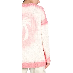 PATENT LEATHER EFFECT PALM CARDIGAN