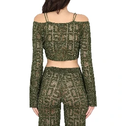 MONOGRAM MACRAME TOP