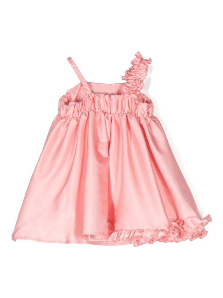 ruffled satin dress alternative