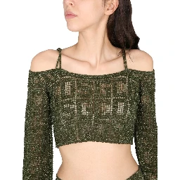 MONOGRAM MACRAME TOP