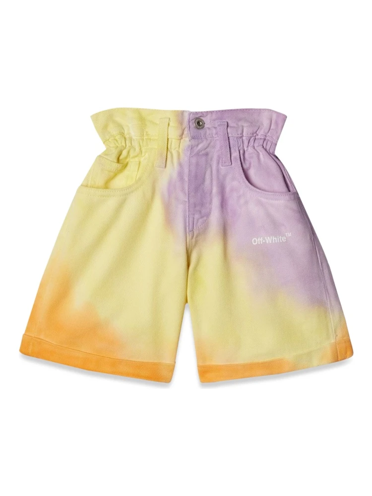 helvetica sprayed shorts