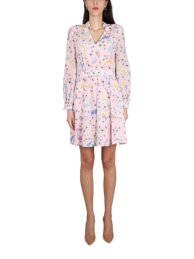 "HEELS AND FLOWERS" DRESS