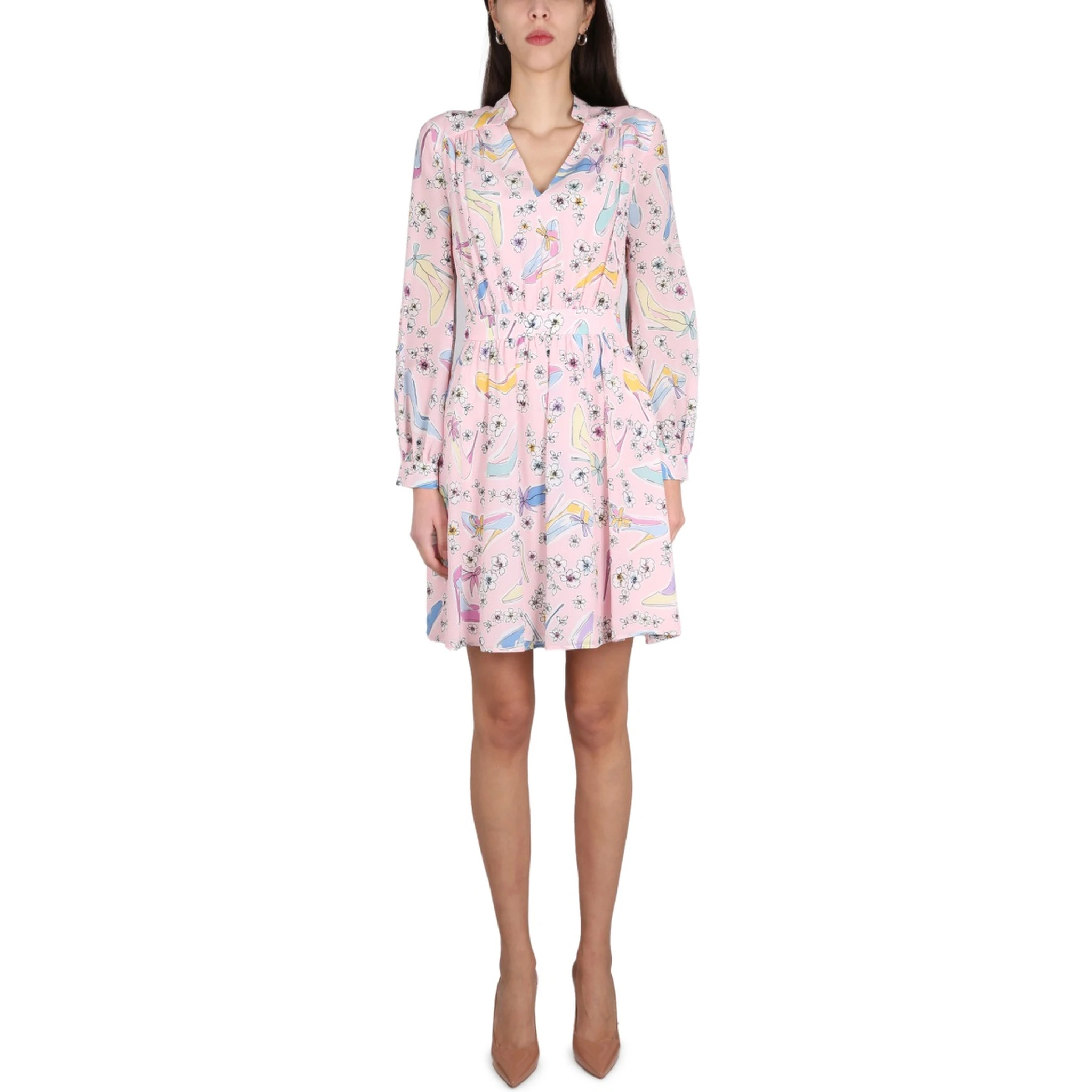 "HEELS AND FLOWERS" DRESS
