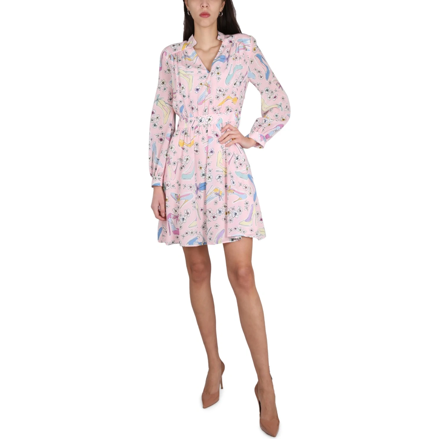 "HEELS AND FLOWERS" DRESS