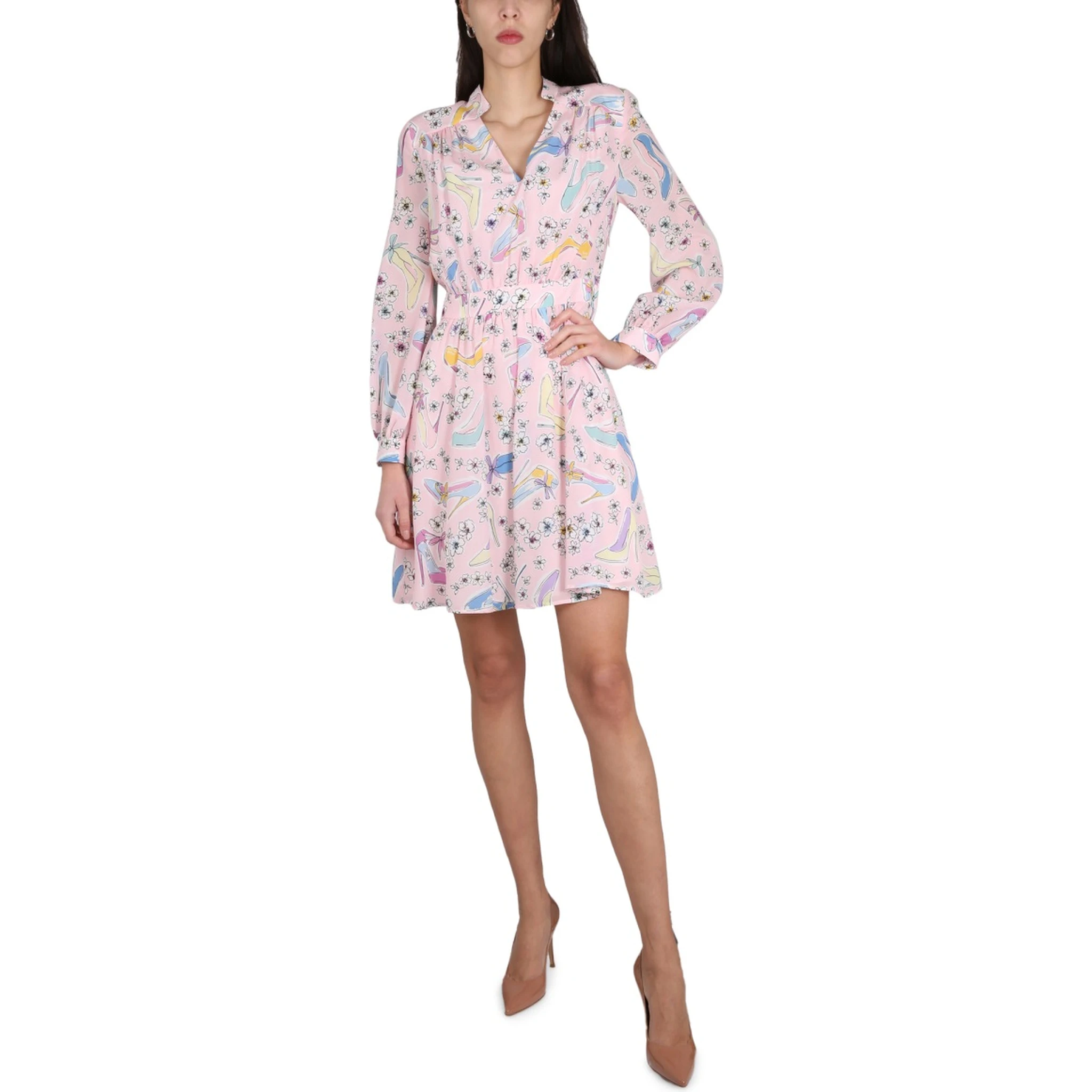 "HEELS AND FLOWERS" DRESS