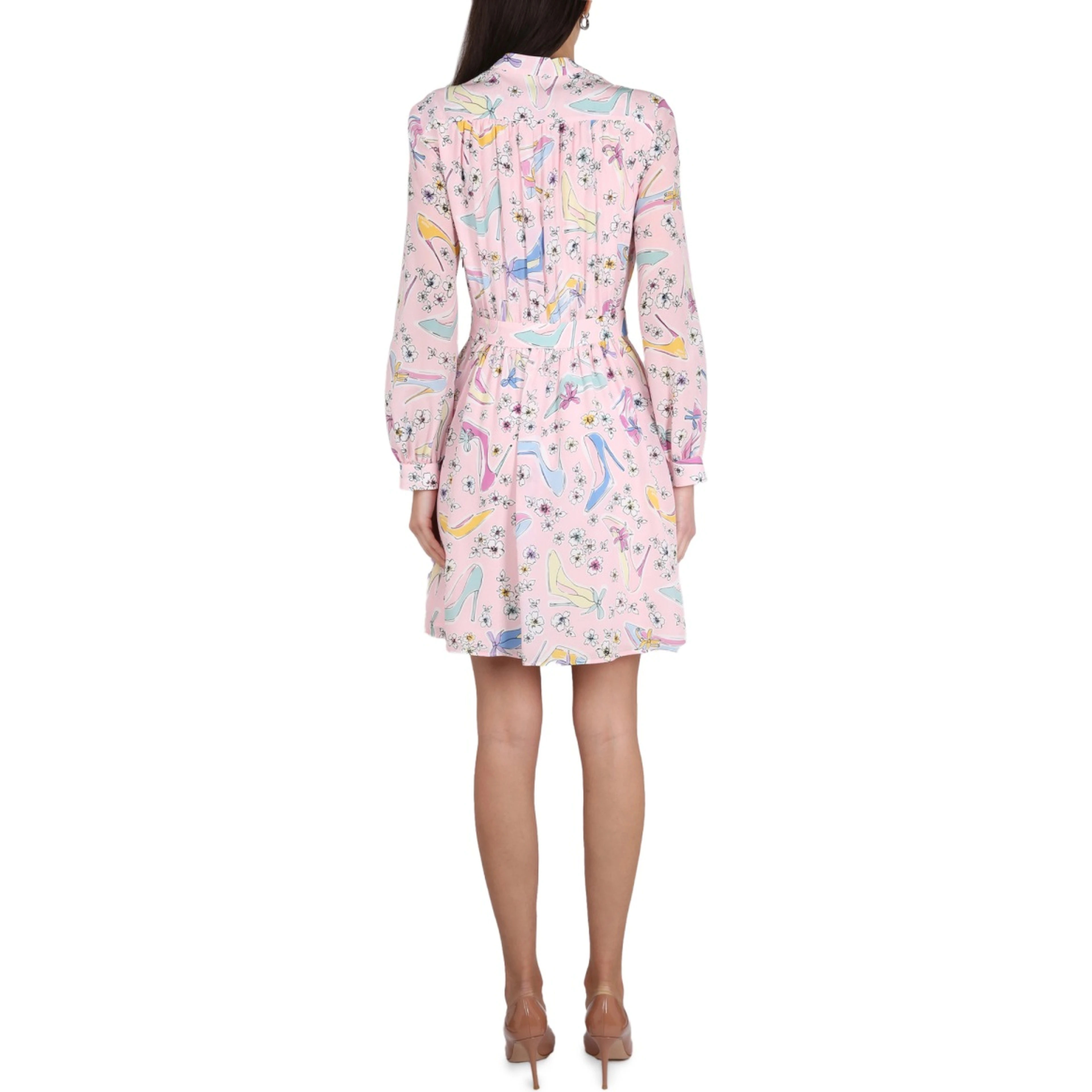 "HEELS AND FLOWERS" DRESS