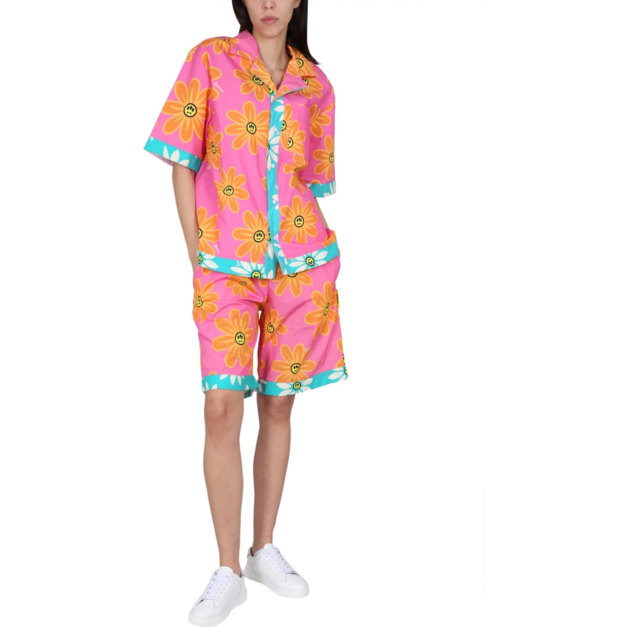 SUNFLOWER PRINT BERMUDA SHORTS