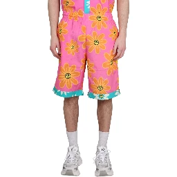 SUNFLOWER PRINT BERMUDA SHORTS