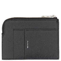 SIGNATURE STRIPE ZIPPER WALLET